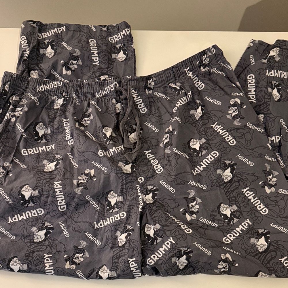 Disney Grumpy Character Joggers - Gray